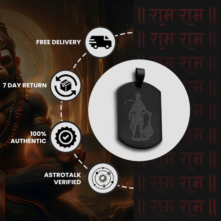 Shree Hanuman Chalisa Kavach Pendant: Spiritual Armor for Modern Life 🕉️