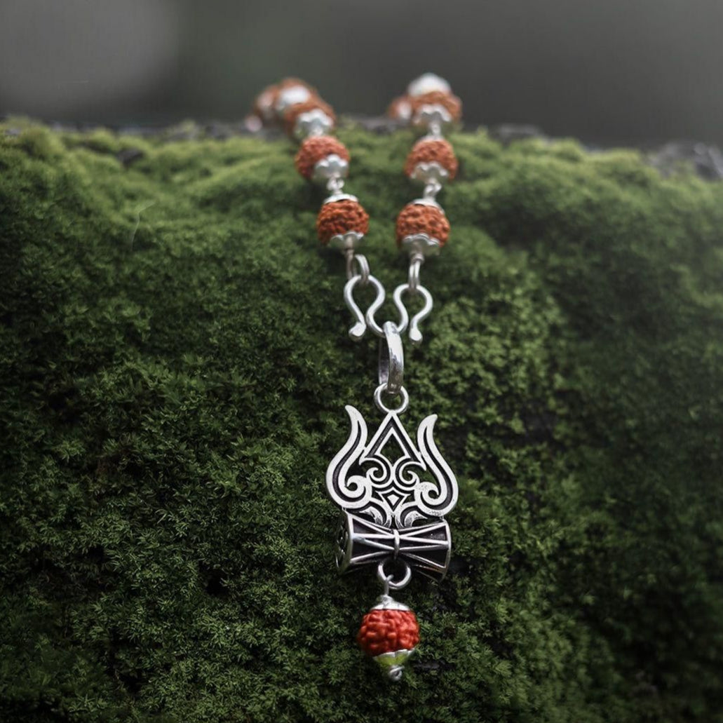 Trishul, Damru & Rudraksha Pendant (Blessing & Protection): Abhimantrit