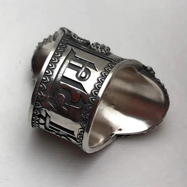 Hanuman Ji Sterling Silver Ring 🔱