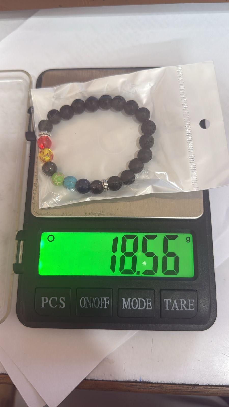 7 Chakra Lava Bracelet