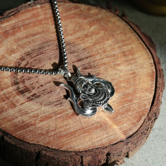 Shiv Trishul Pendant with Chain: Lord Shiva’s Divine Protection 🔱