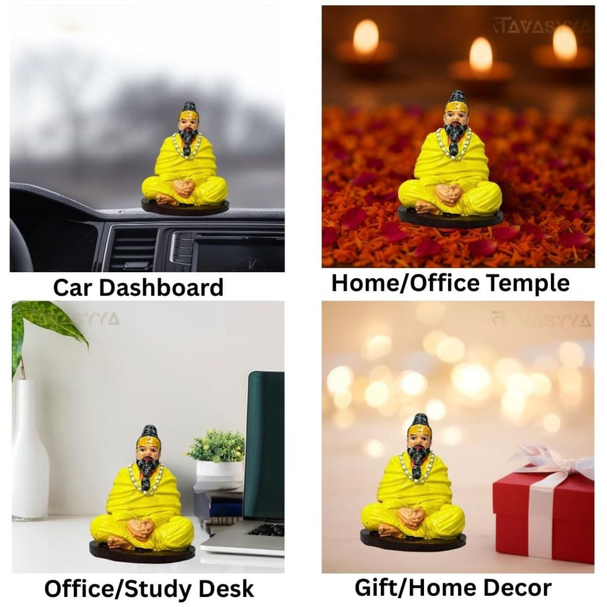 Mangalam® Premananda Ji Maharaj Idol (4.5 Inch): Divine Guidance for Your Home, Car & Workspace 🙏